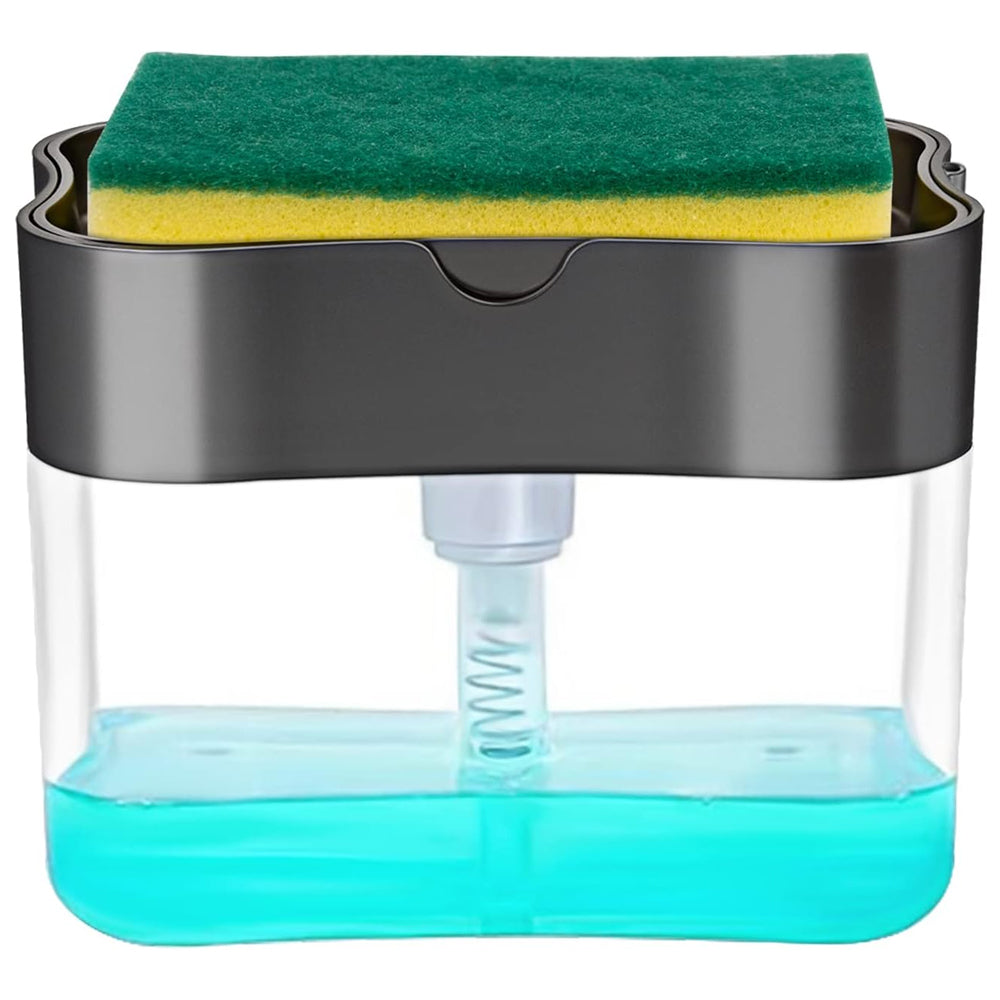 Dispensador de Jabon Liquido con Esponja para Cocina